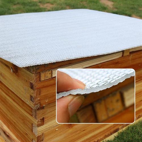 蜂箱反光膜隔热防晒防雨遮阳蜂箱盖布加厚双层泡沫养蜜蜂工具