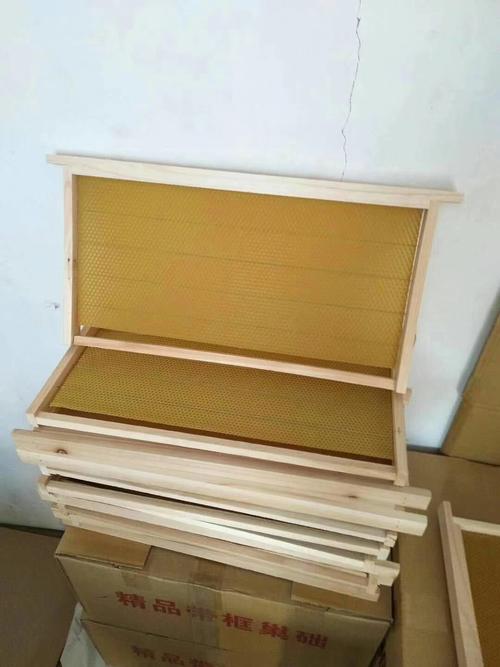 养蜜蜂工具巢础巢脾中蜂意蜂一体成品巢础巢框纸箱包装十套包邮